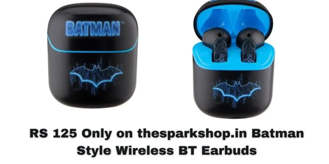 rs 125 only on thesparkshop.in batman style wireless bt earbuds